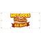 Signmission Hot Dogs All Beef Banner Heavy Duty 13 Oz Vinyl with Grommets B-120 Hot Dogs All Beef - alternate 1